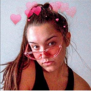 Pink Cat Eye Sunglasses